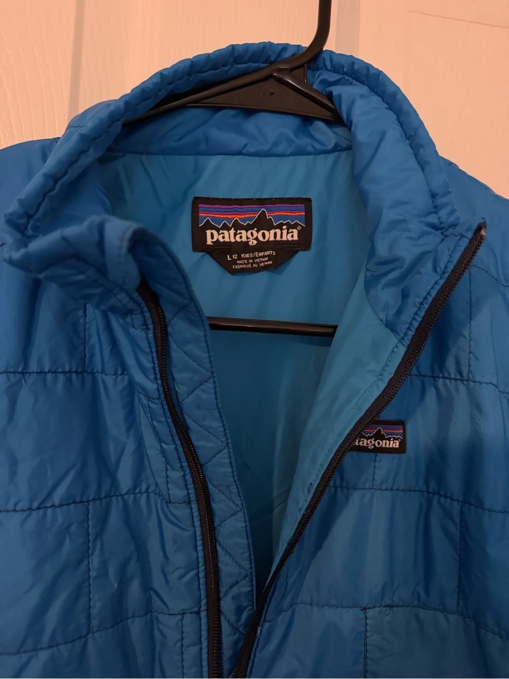 Patagonia Kids Blue Quilted Puffer Jacket